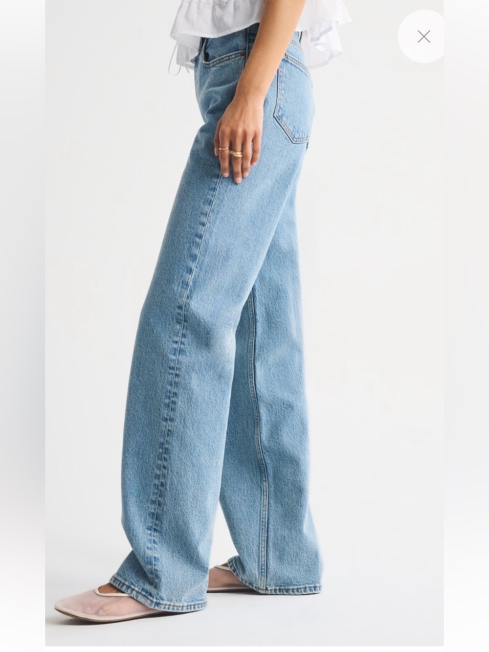 Abercrombie & Fitch curve love the 90’s relaxed high rise jeans size 26 (tag 25) - Picture 2 of 8